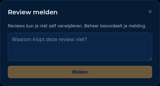 Het venster Review melden